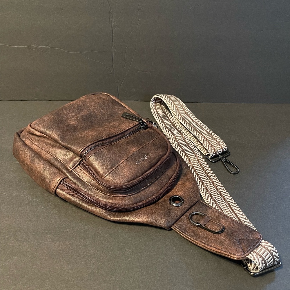 Brown Leather Sling Bag - Picture 3 of 13